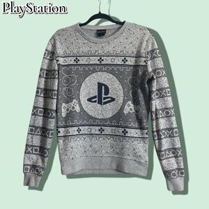 Pre-Owned PlayStation Crewneck Sweatshirt – Gray – Size Small – Excellent Condit